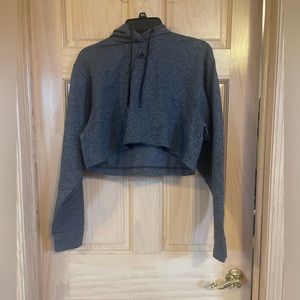 ADIDAS CROP DARK GRAY SWEATSHIRT NEW WITH TAGS